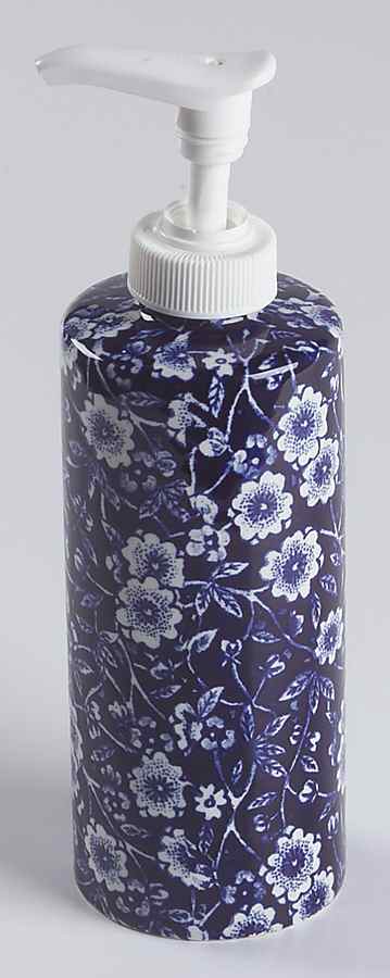 Calico Blue (Burleigh Stamp) Lotion Dispenser by Staffordshire-1