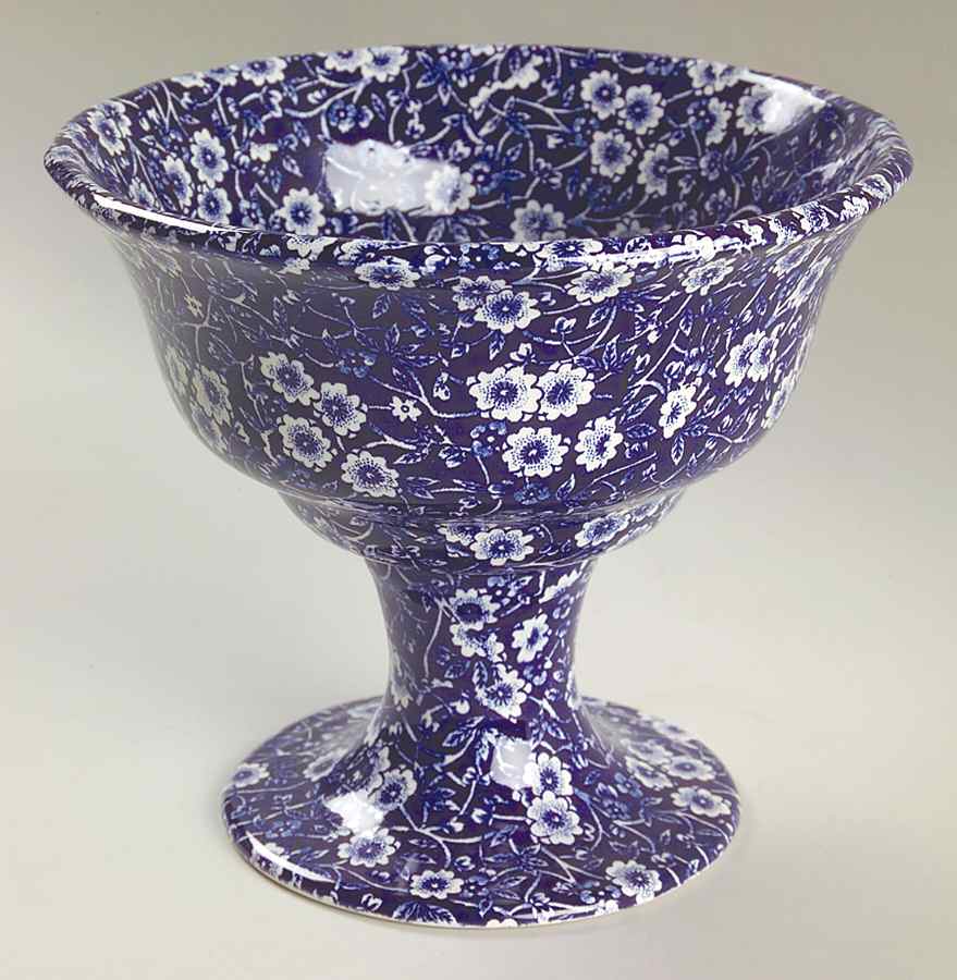Calico Blue (Burleigh Stamp) Ripon Bowl by Staffordshire-1