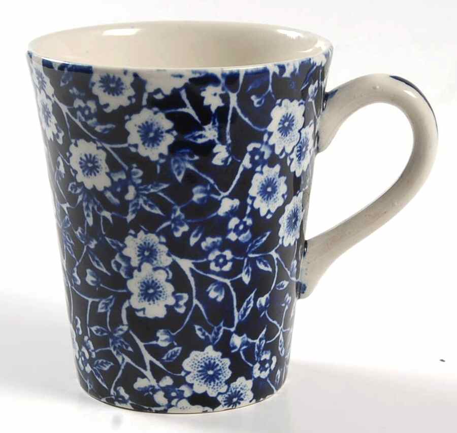 Calico Blue (Burleigh Stamp) Mug by Staffordshire-1
