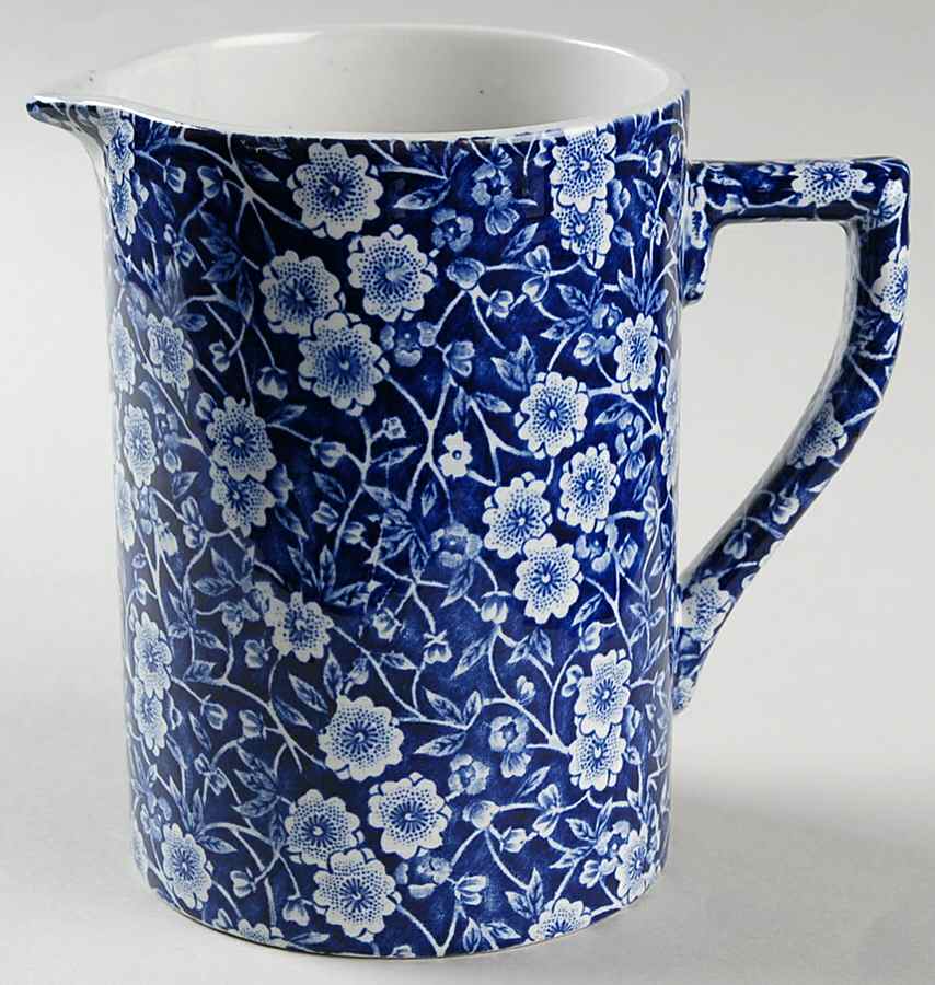 Calico Blue (Burleigh Stamp) Measuring Cup by Staffordshire-1