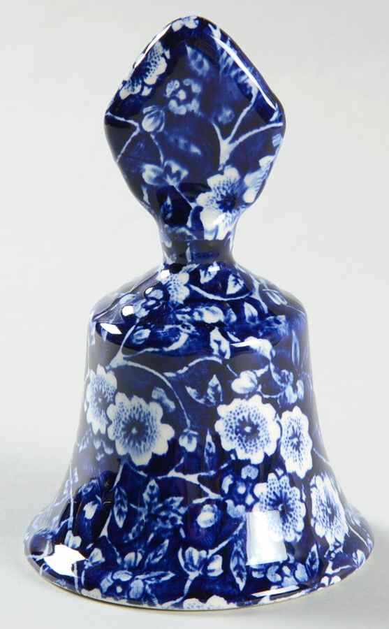 Calico Blue (Burleigh Stamp) Bell by Staffordshire-1