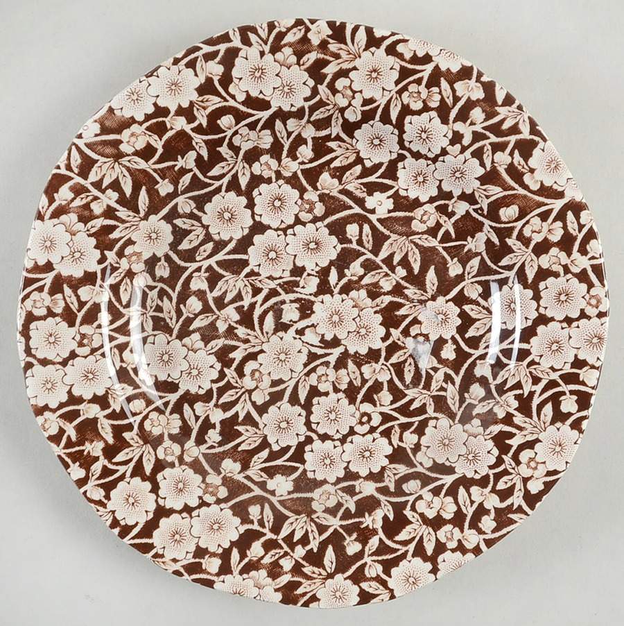 Calico Brown Salad/Dessert Plate by Staffordshire-1