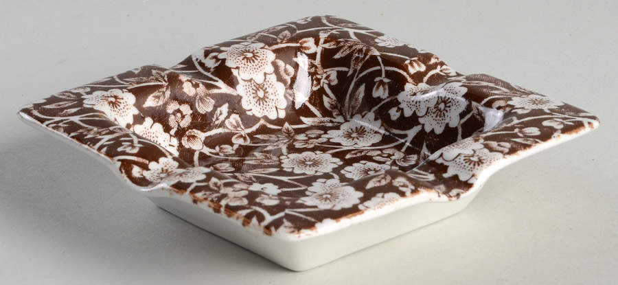 Calico Brown Small Ashtray by Staffordshire-1