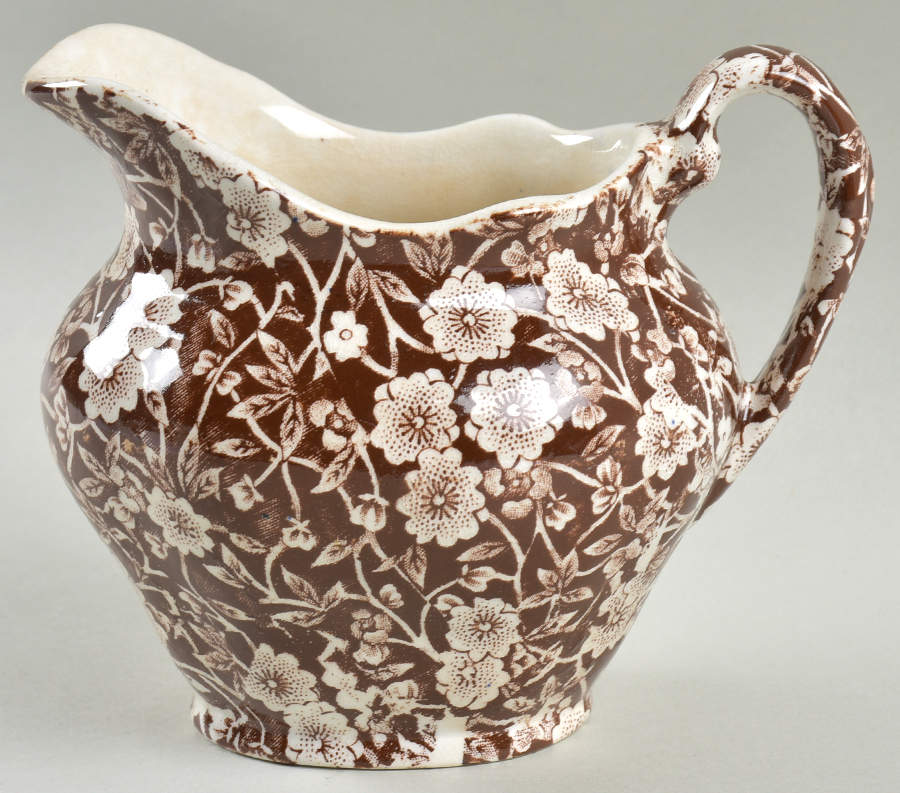 Calico Brown Creamer by Staffordshire-1