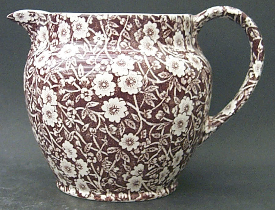 Calico Brown Medium Dutch Jug by Staffordshire-1