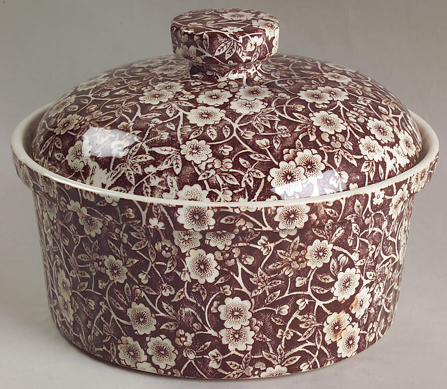 Calico Brown 1 Qt Round Covered Casserole by Staffordshire-1