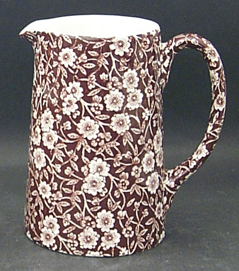 Calico Brown Medium Tankard Jug by Staffordshire-1