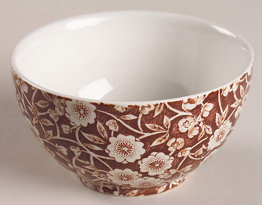 Calico Brown Mini Open Sugar Bowl by Staffordshire-1