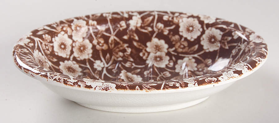 Calico Brown Soap Dish by Staffordshire-1