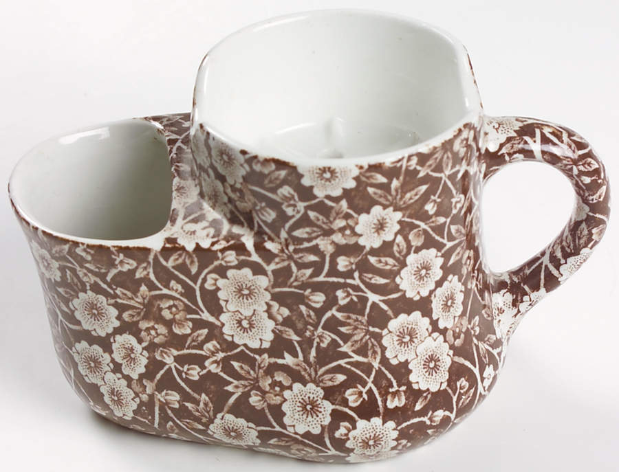Calico Brown Shaving Mug by Staffordshire-1