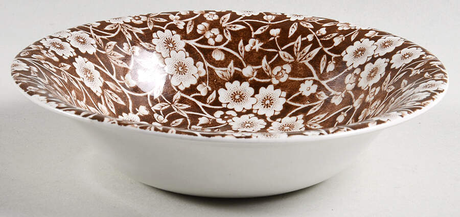 Calico Brown Coupe Cereal Bowl by Staffordshire-1