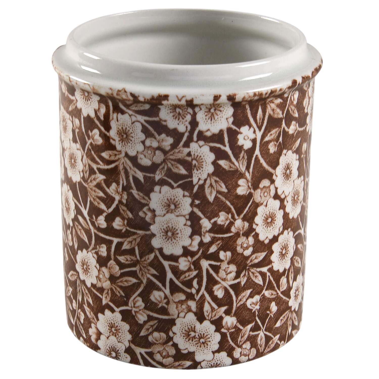 Calico Brown 4" Storage Jar No Lid by Staffordshire-1