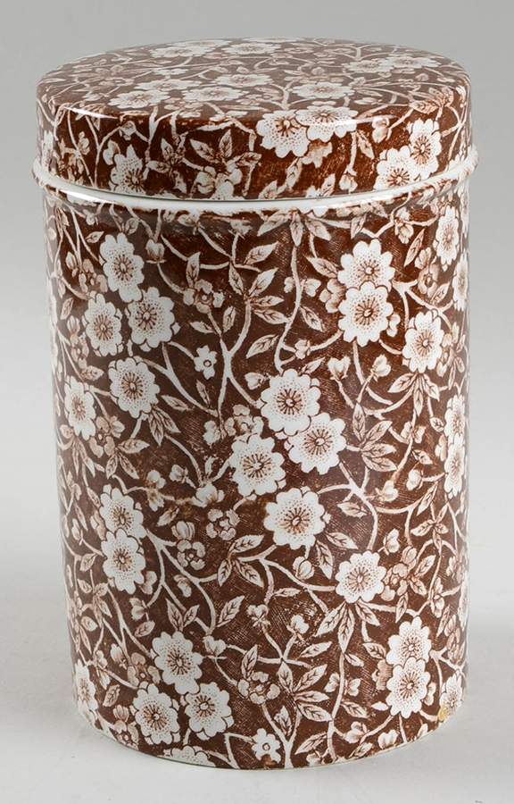 Calico Brown 5" Storage Jar & Lid by Staffordshire-1