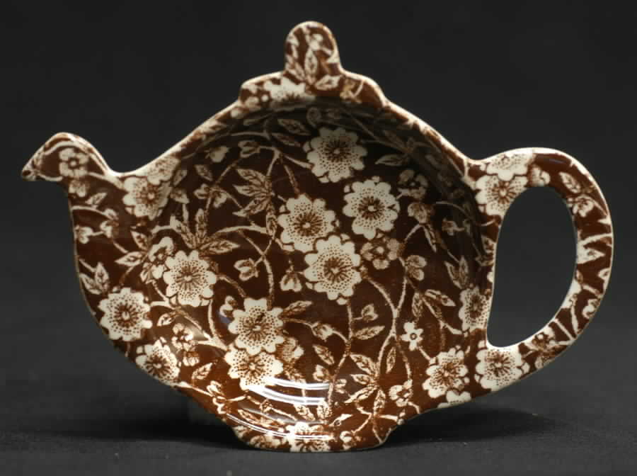 Calico Brown Tea Bag Holder by Staffordshire-1