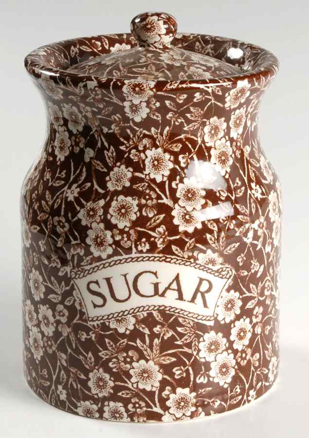 Calico Brown Sugar Canister & Lid by Staffordshire-1
