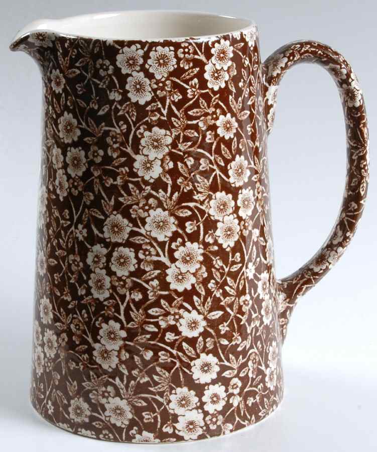 Calico Brown Large Tankard Jug by Staffordshire-1