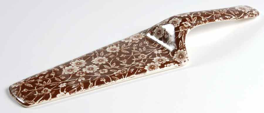 Calico Brown Solid Ceramic Pie/Cake Server by Staffordshire-1