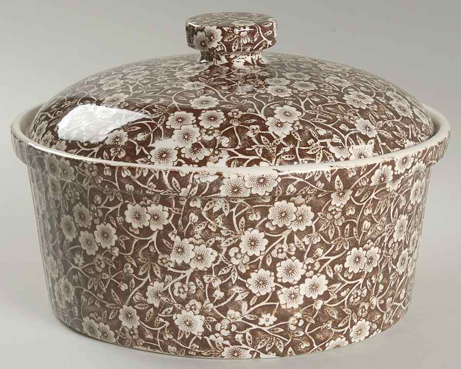 Calico Brown 2.5 Qt Round Covered Casserole by Staffordshire-1