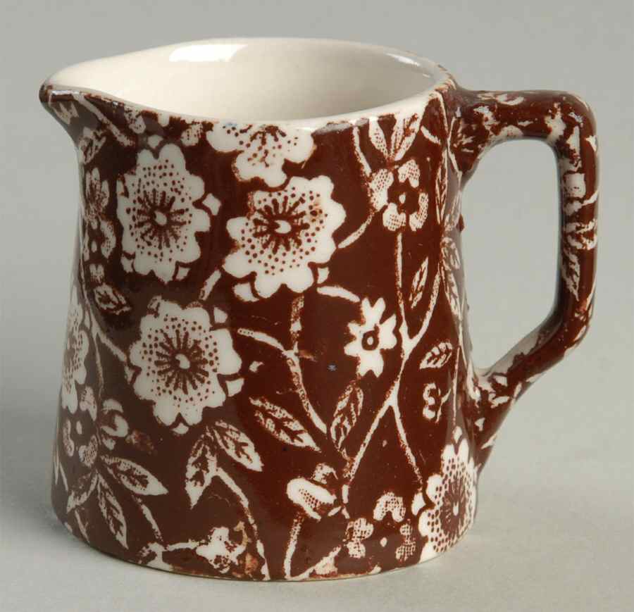 Calico Brown Miniature Tankard Jug by Staffordshire-1