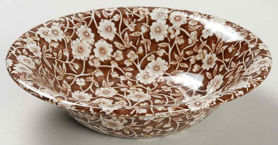Calico Brown Coupe Cereal Bowl by Staffordshire-1