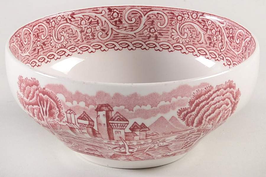 Canterbury Red Cranberry Bowl by Staffordshire-1