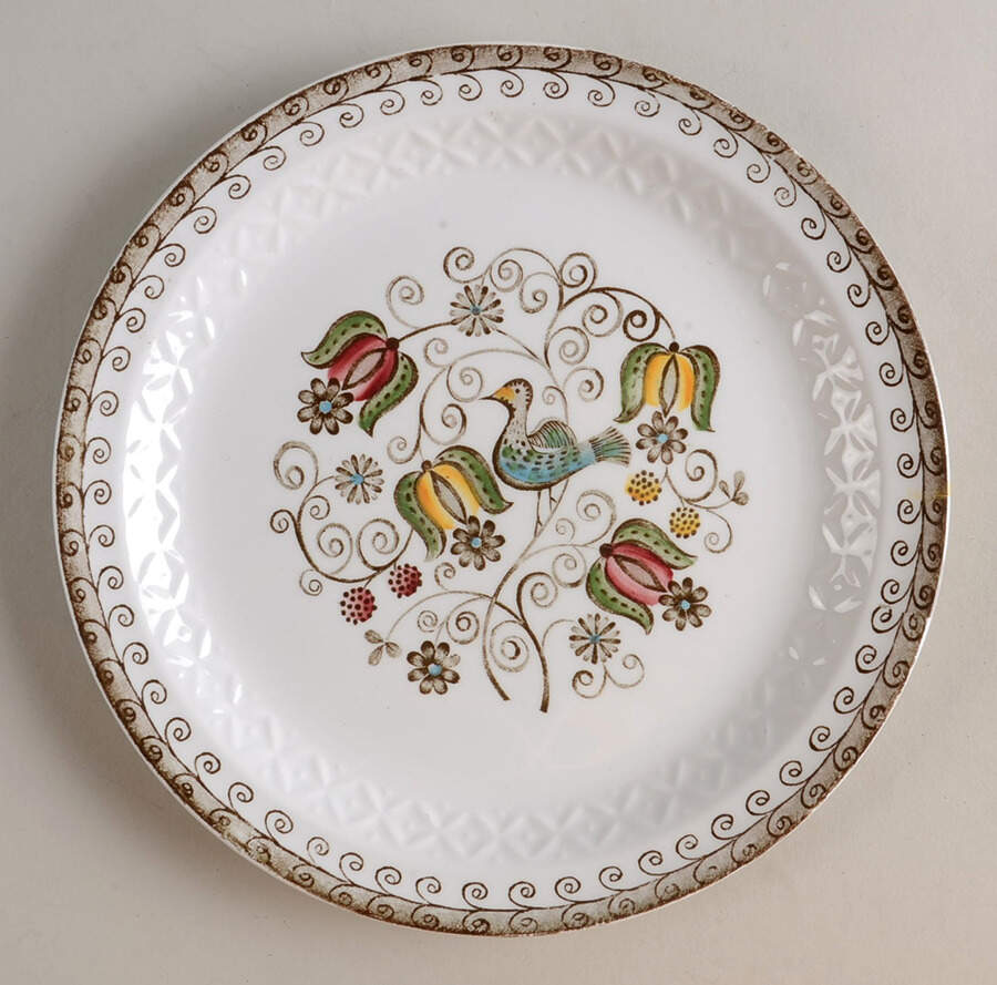 English Partridge Salad Plate by Staffordshire-1