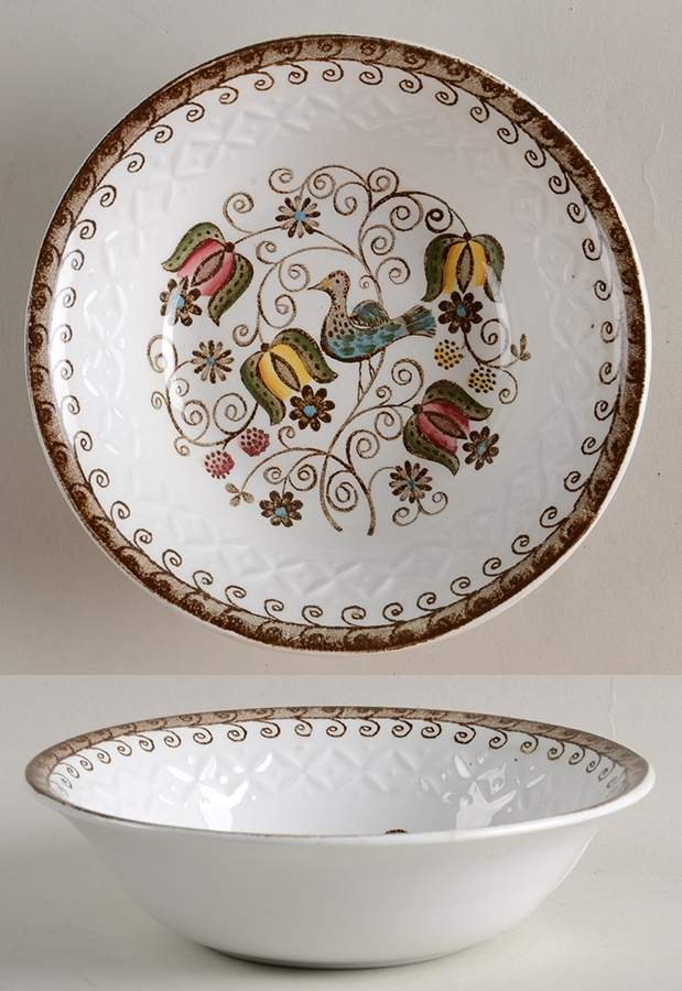 English Partridge Fruit/Dessert (Sauce) Bowl by Staffordshire-1
