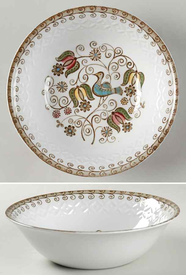 English Partridge Coupe Cereal Bowl by Staffordshire-1