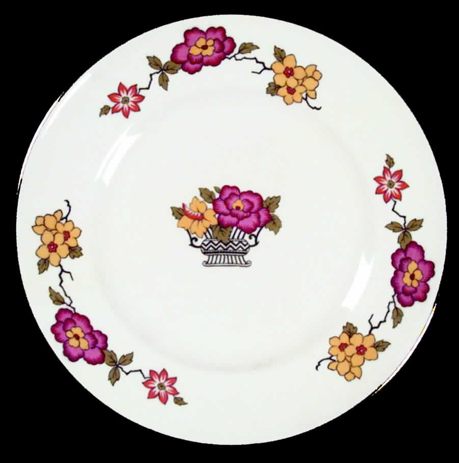 Flower Basket Salad Plate by Staffordshire-1