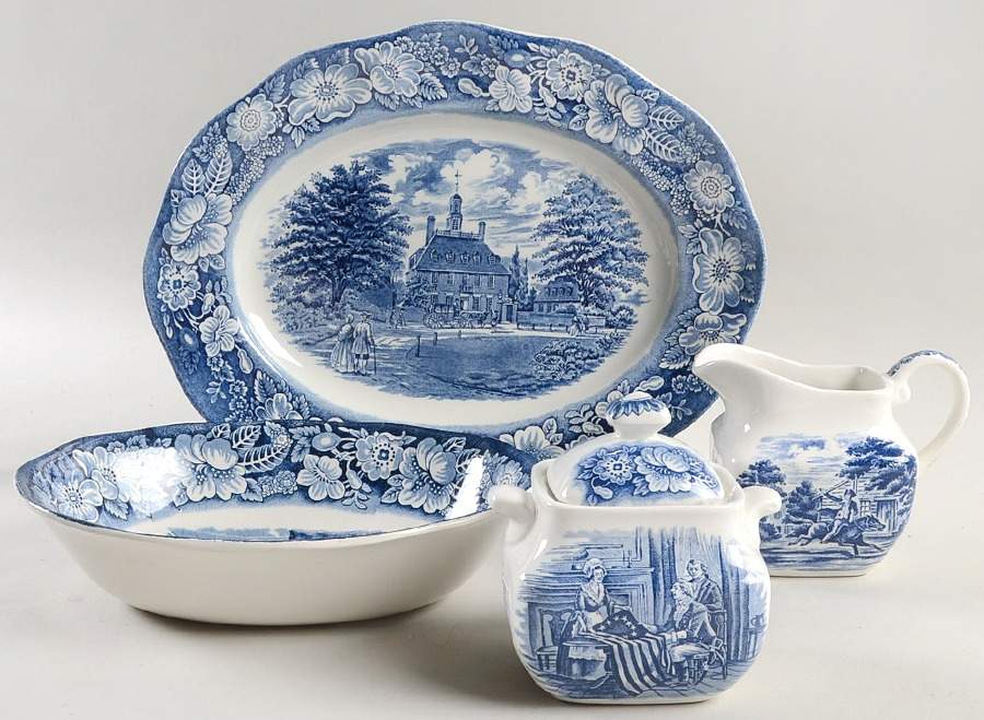 Liberty Blue 5 Piece Hostess Set by Staffordshire-1