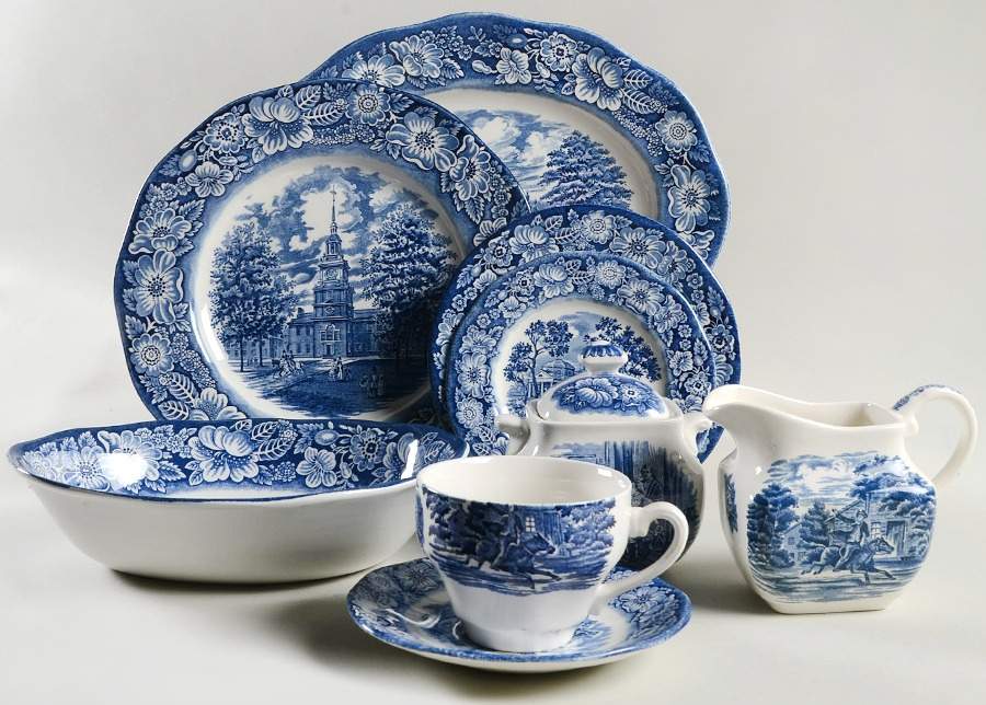 Liberty Blue 45 Piece Starter Set by Staffordshire-1