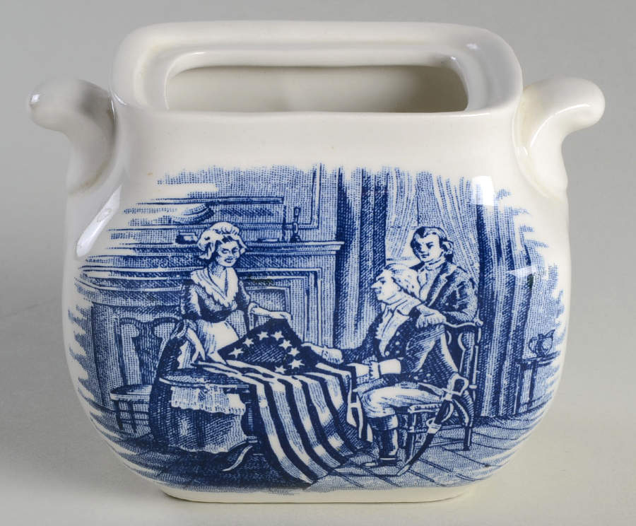 Liberty Blue Sugar Bowl No Lid by Staffordshire-1