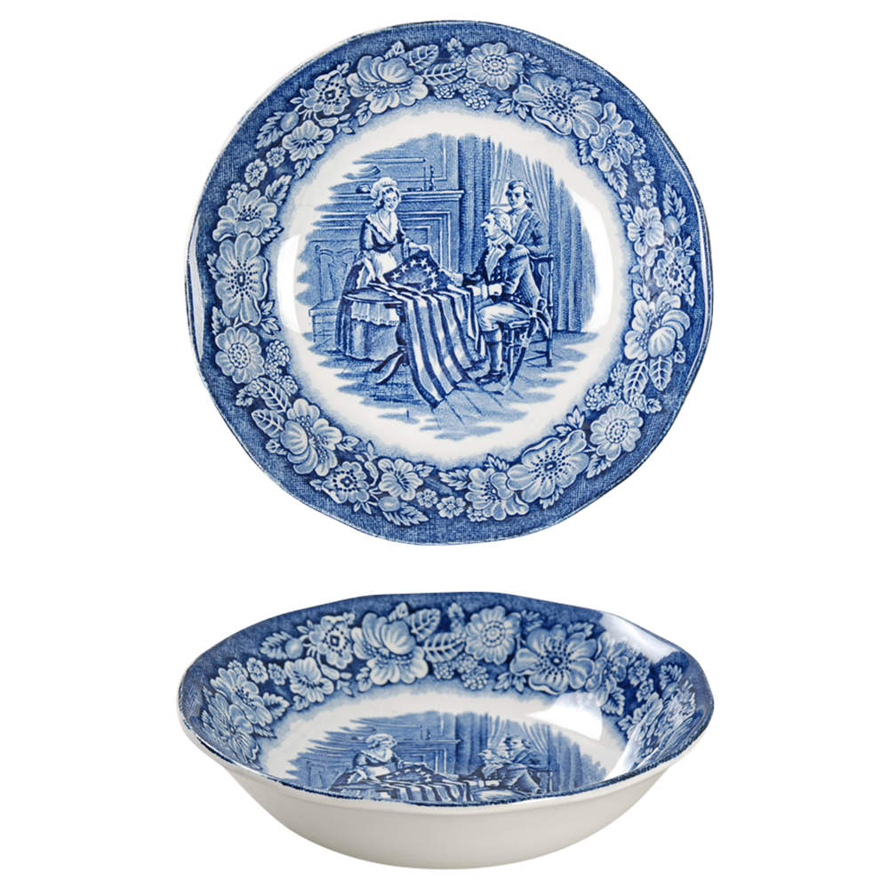 Liberty Blue Fruit/Dessert (Sauce) Bowl by Staffordshire-1