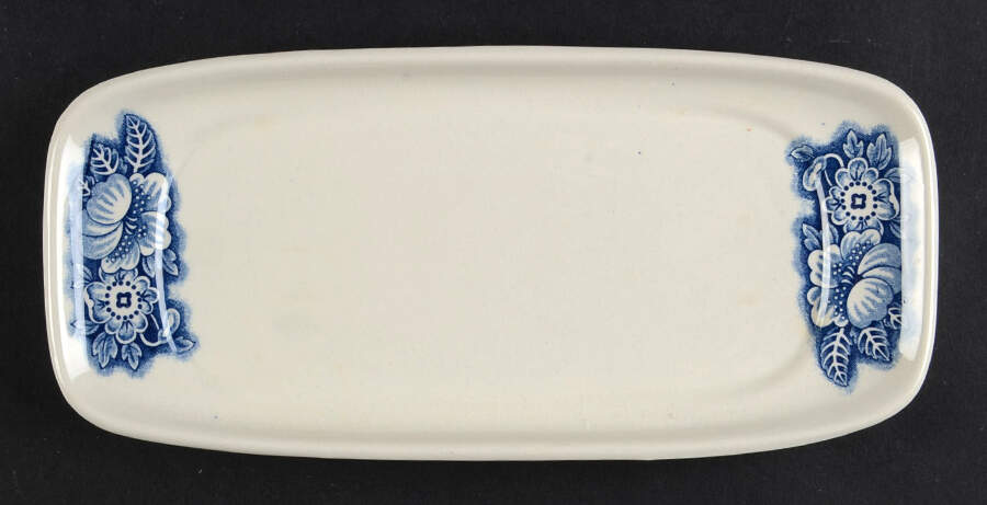 Liberty Blue 1/4 Lb Butter No Lid by Staffordshire-1