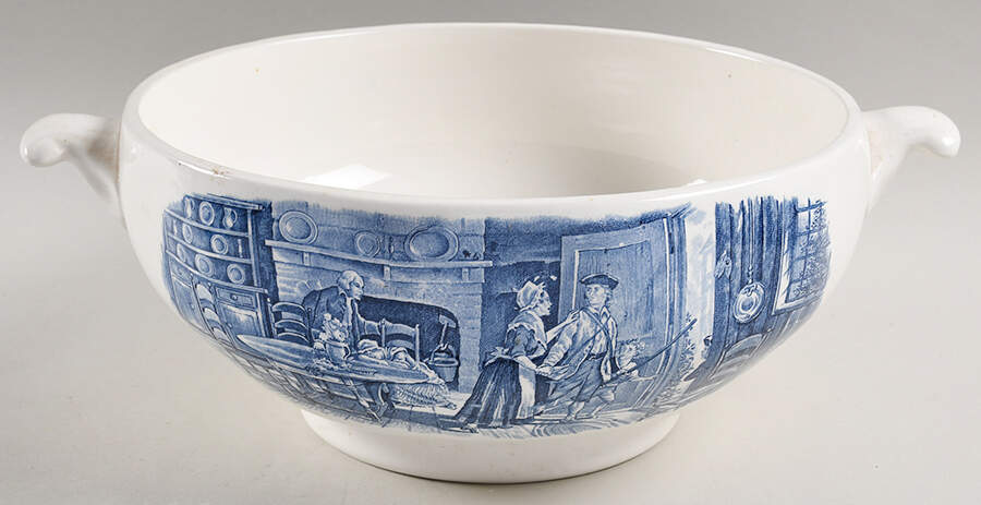 Liberty Blue Tureen No Lid by Staffordshire-1