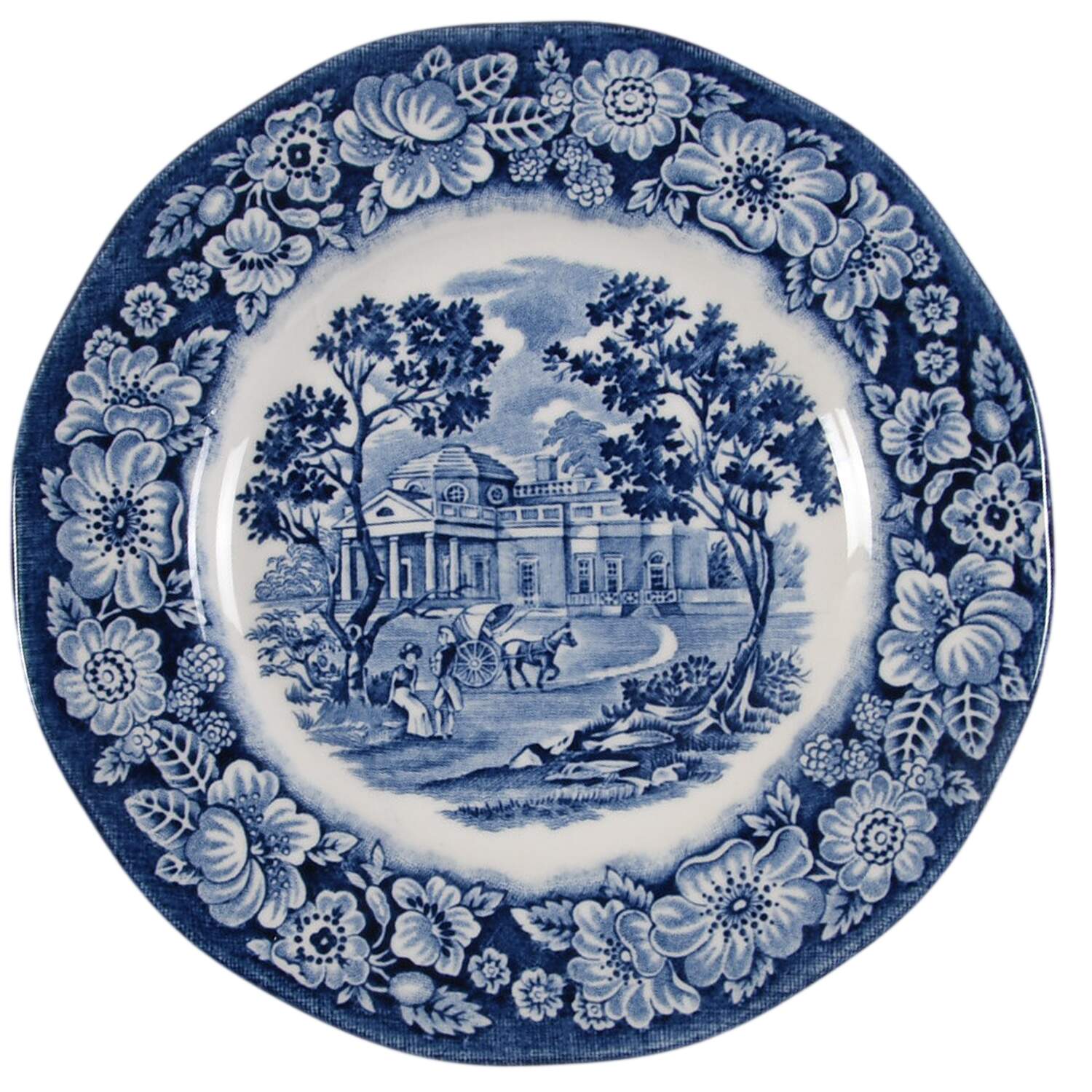 Liberty Blue Bread & Butter Plate by Staffordshire-1