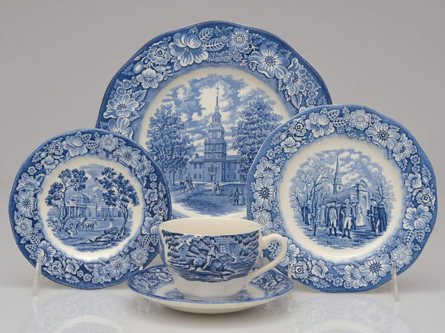 Liberty Blue 5 Piece Place Setting by Staffordshire-1