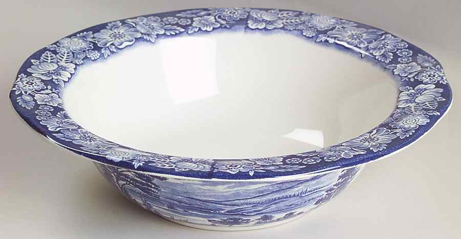 Liberty Blue Round Vegetable No Lid by Staffordshire-1