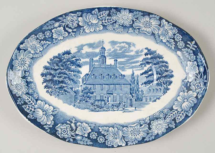 Liberty Blue Underplate for Gravy Boat by Staffordshire-1