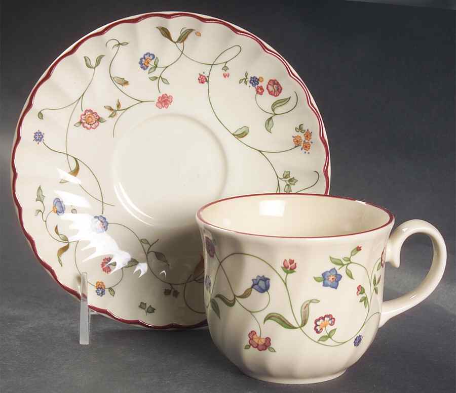 Oakwood Flat Cup & Saucer Set by Staffordshire-1