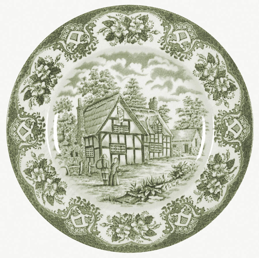 Old Inns Series Green Salad Plate by Staffordshire-1