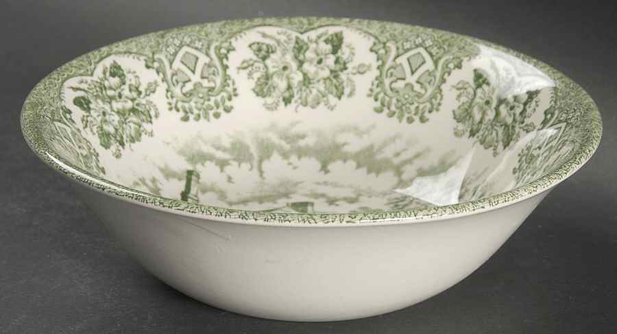 Old Inns Series Green Coupe Cereal Bowl by Staffordshire-1