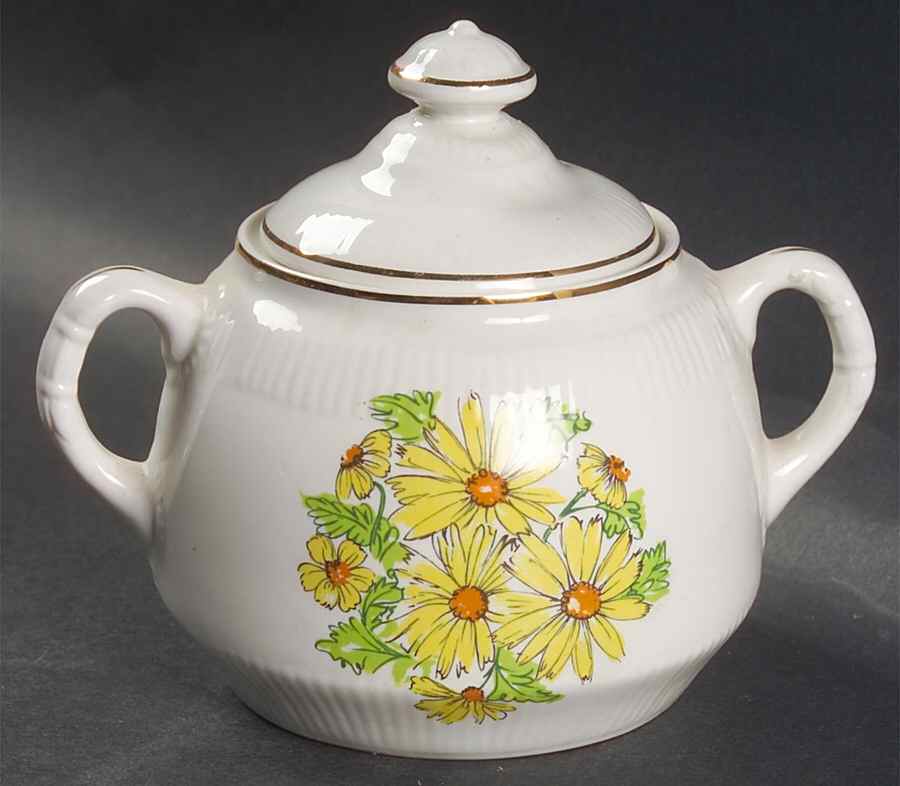 Summertime Sugar Bowl & Lid by Staffordshire-1