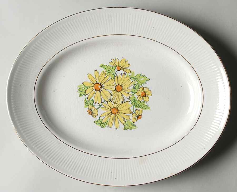 Summertime 11" Oval Serving Platter by Staffordshire-1
