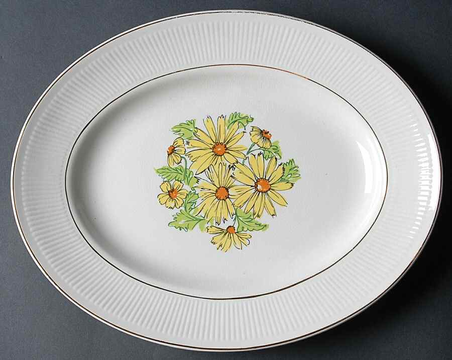 Summertime 12" Oval Serving Platter by Staffordshire-1