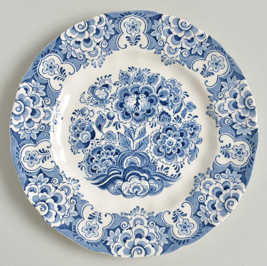Sudbury Square Blue Bread & Butter Plate by Sears-1