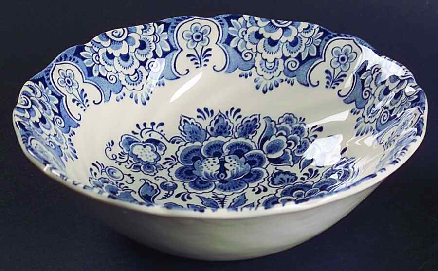 Sudbury Square Blue Coupe Cereal Bowl by Sears-1