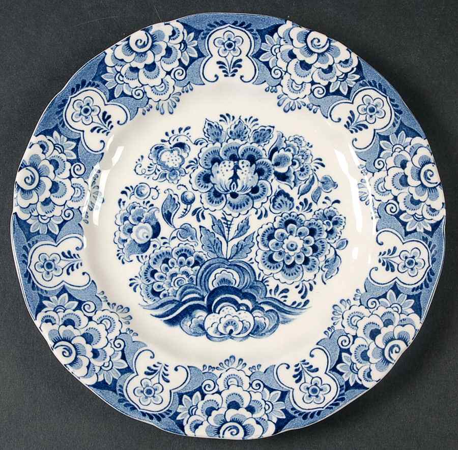 Sudbury Square Blue Salad Plate by Sears-1