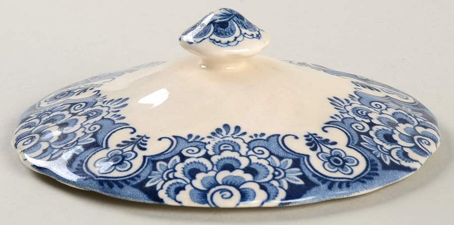 Sudbury Square Blue Lid for Sugar Bowl by Sears-1