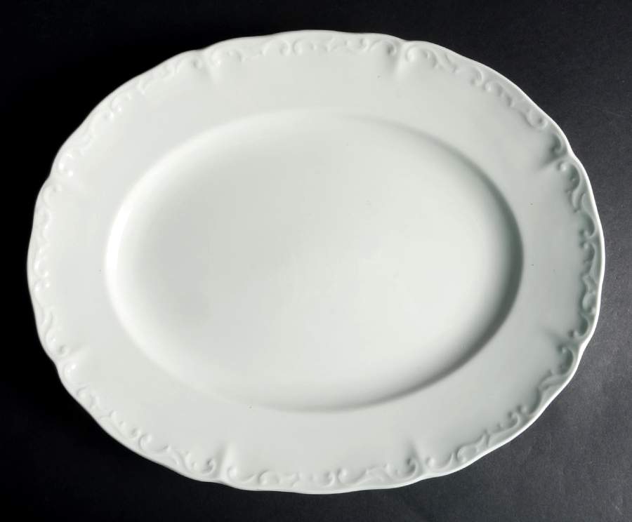 White Mist 14" Oval Serving Platter by Sears-1